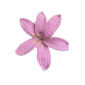 Purple Lily Crochet Flower