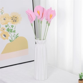 Pink Calla Lily Crochet Flower