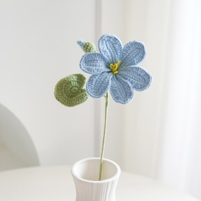 Blue Tung Blossom Crochet Flower