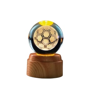 Football Rotating 3D Crystal Globe Light