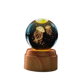 Jellyfish Rotating 3D Crystal Globe Light