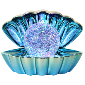 Blue Mint Yellow Metallic - LED Clam wt Glitter
