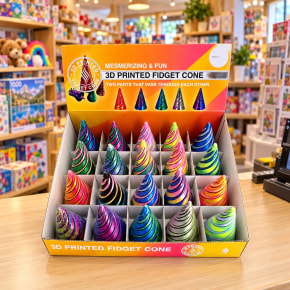 3D Printed Assorted 20pcs Fidget Cone