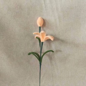 Orange Lily Pipe Cleaner Flower