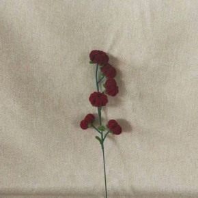 Dark Red Persimmon Pipe Cleaner Flower