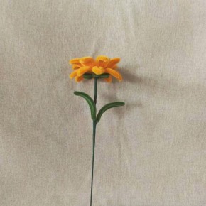 Orange Sunflower Pipe Cleaner Flower