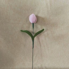 Lilac Tulip Pipe Cleaner Flower