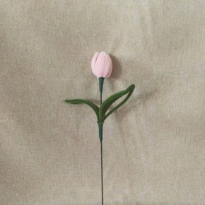 Pink Tulip Pipe Cleaner Flower