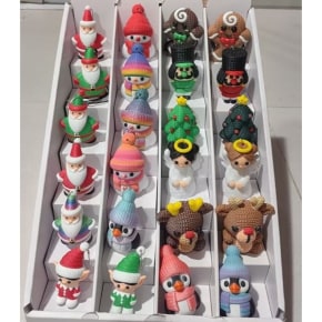 3D Printed Assorted 24pcs Christmas Ornaments