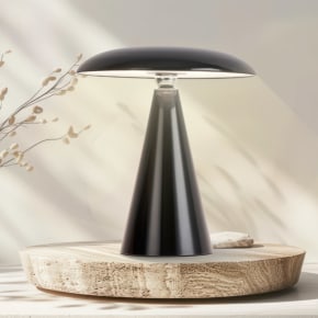 Mushroom Lamp 26cm - Black