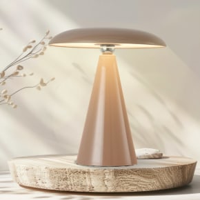 Mushroom Lamp 26cm - Khaki