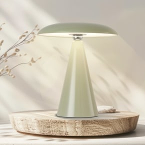 Mushroom Lamp 26cm - Light Green