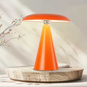 Mushroom Lamp 26cm - Orange