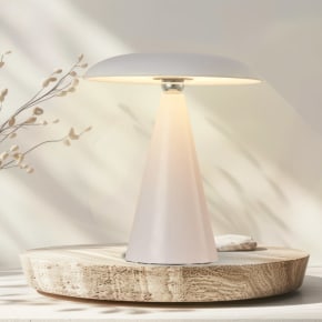 Mushroom Lamp 26cm - White