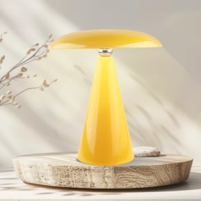Mushroom Lamp 26cm - Yellow