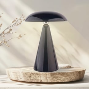 Mushroom Lamp 21cm - Black