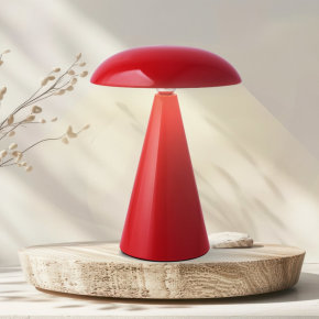 Mushroom Lamp 21cm - China Red