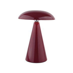 Mushroom Lamp 26cm - Wine Red