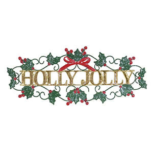 Holly Jolly Wall Sign