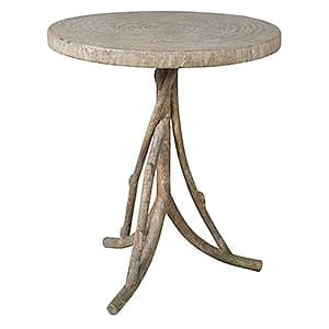 Rustic Faux Bois Iron Table