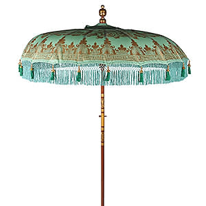 Hand Painted Mint Parasol