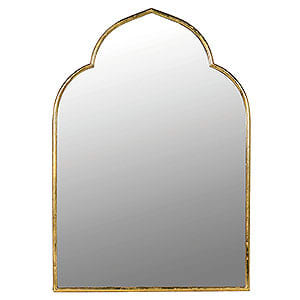 Gold Moroccan Shaped Mirror