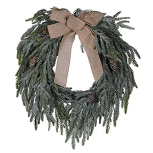 61cm Soft Pine Wreath Bow