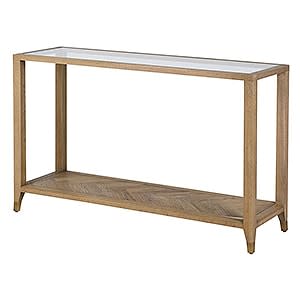 Ola Console Table With Glass Top