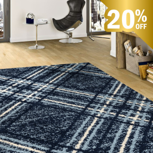 Blaze Rug - Navy Blue 02
