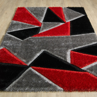 Pluton Rug - Grey Red