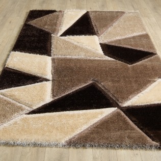 Pluton Rug - Beige Brown