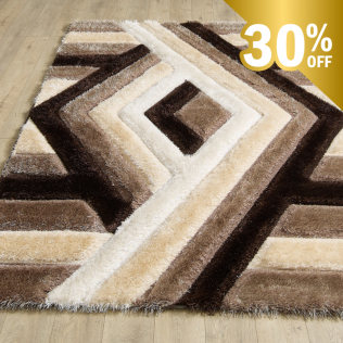 Saturn Rug - Beige Brown