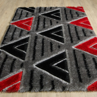 Venus Rug - Grey Red