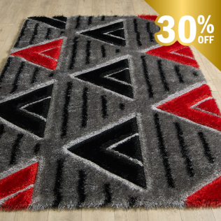 Venus Rug - Grey Red