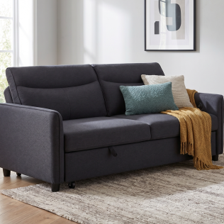 Sheila Dark Grey Sofabed (Eclipse)