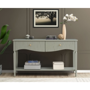 Ritz Large Console - Olive Green
