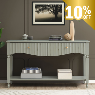 Ritz Large Console - Olive Green