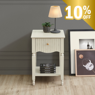 Ritz Lamp Table - Cream