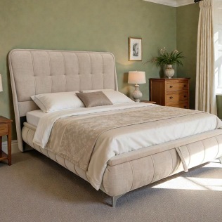 Limerick Beige Storage Bed