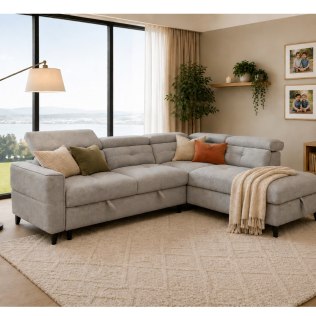 Samantha Corner Sofa Grey