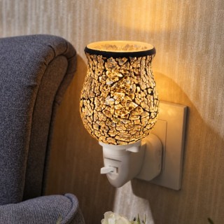Silver Crackle Tulip Mosaic Warmer