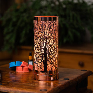 White- Rose Gold Aroma Lamp