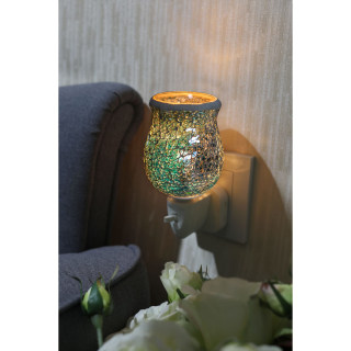 Turquoise Crackle Mosaic Warmer