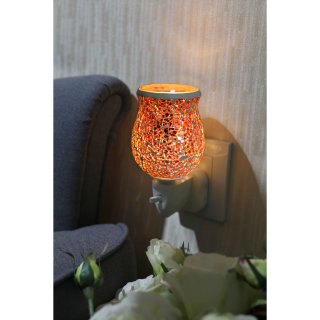 Rose Gold Crackle Mosaic Warmer