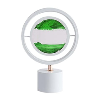 Moodscape Circle White-Green Sand Picture