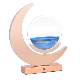 Moodscape Half Moon Gold-Blue LED Sand Pict