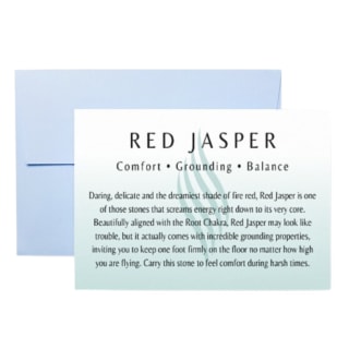 Red Jasper Card for Loose Crystals