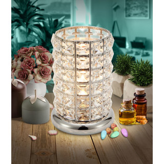 Clear - Silver Crystal Touch Lamp