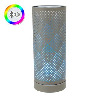 Grey Classic Bluetooth Speaker LED Aroma Lamp