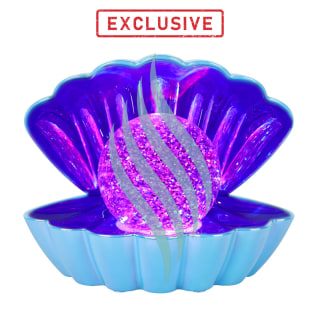 Blue Pearl - Colour LED Clam wt Glitter Pearl